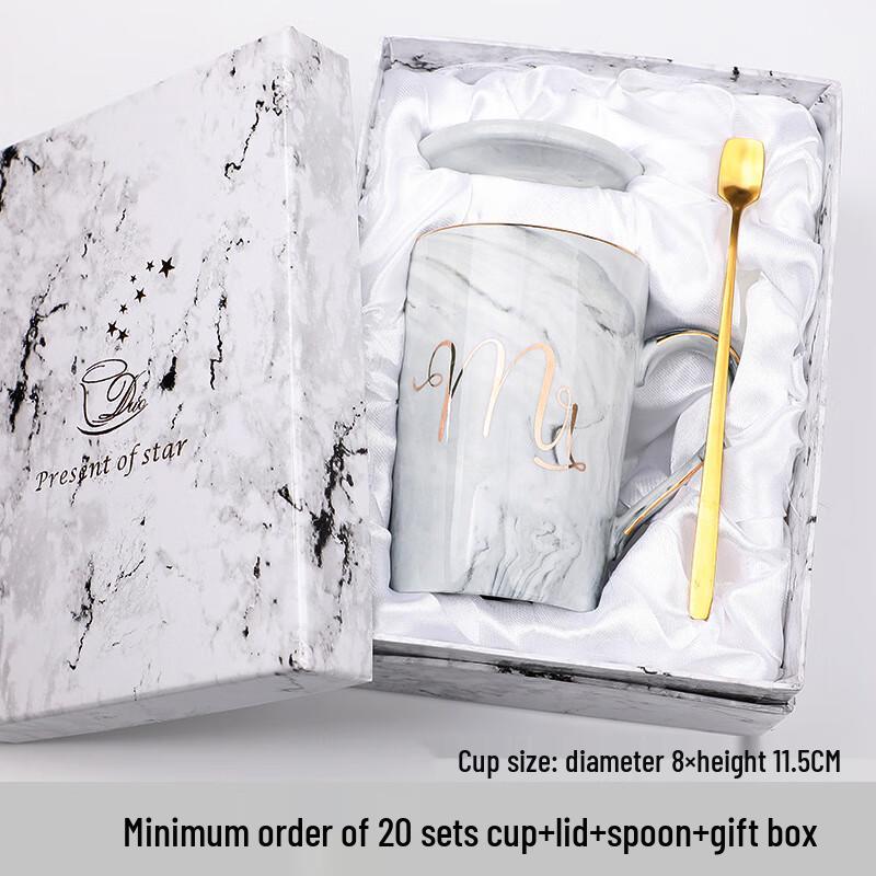 

European Style Marble Ceramic Mug Set