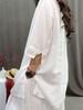 Plus Size Casual Embroidered Cotton-Linen Shirt: Spring & Autumn Retro Style