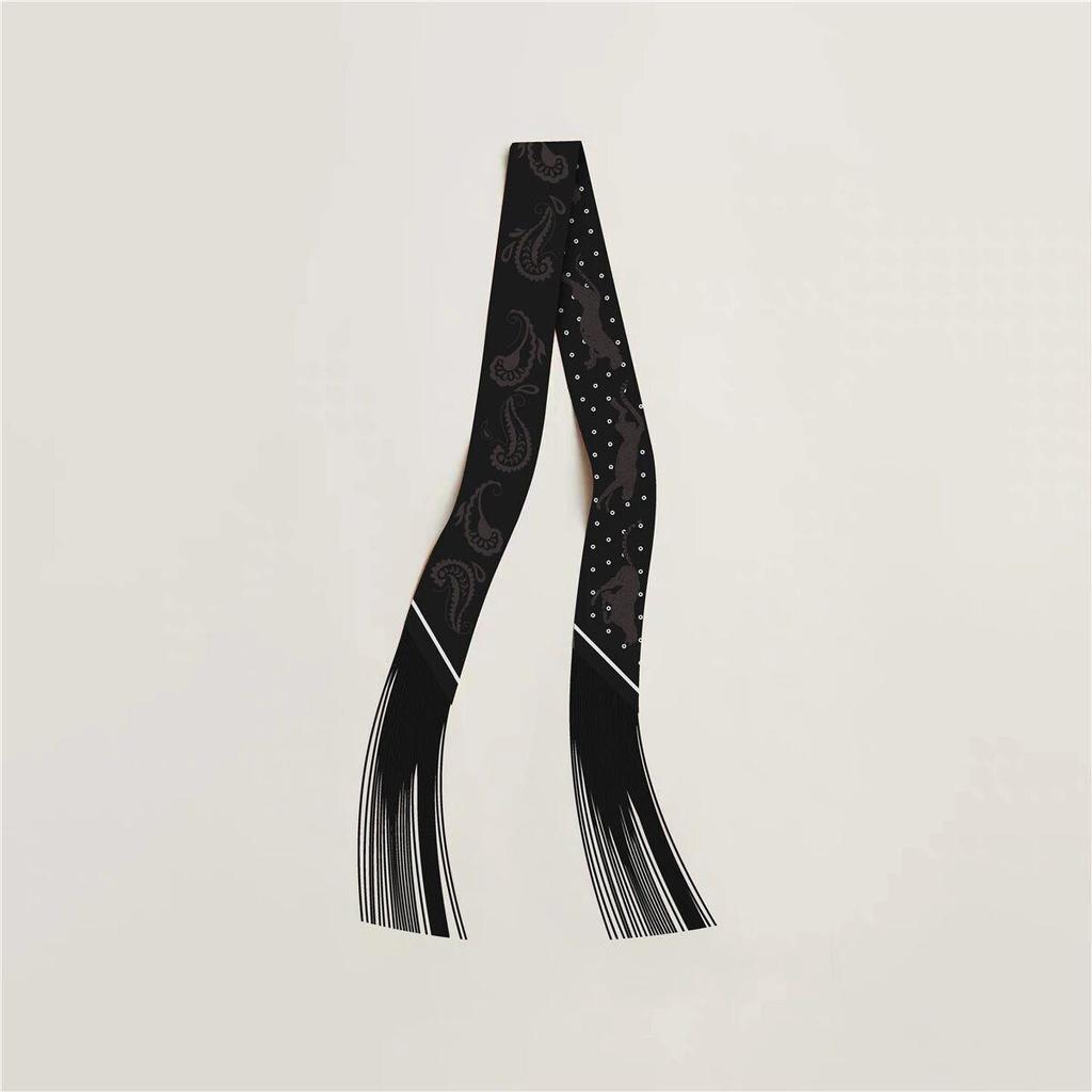 Dámská keprová hedvábná stuha v korejském stylu: Všestranný doplněk ke šále a tašce