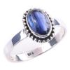 Natural Kyanite Gemstone Handmade 925 Solid Sterling Silver Ring Size 8 a7n52