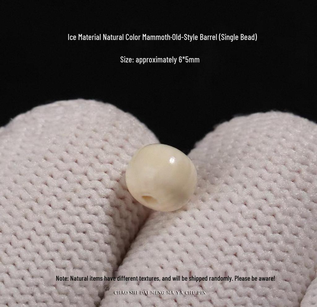 Eis-Mammutelfenbein-Fassperlen Armband: Stern, Mond, Bodhi-Samen, Buddha-Streublumen für DIY.