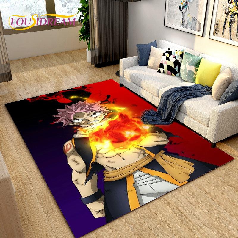 Fairy Tail Japan Anime Cartoon Area Rug,Carpet Rug for Living Room Bedroom Sofa Doormat Decoration, Kids Play Non-slip Floor Mat