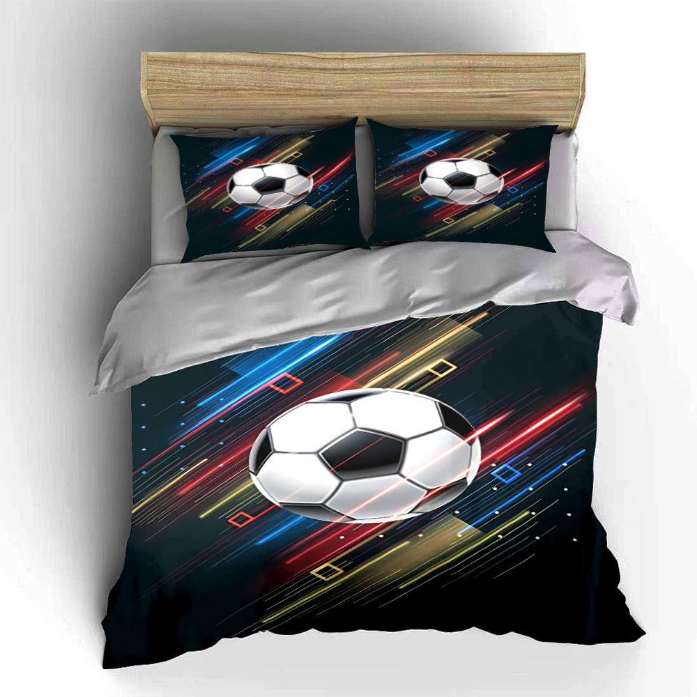 Soccer Ball Print Bedding Set Bedding Duvet Cover Set Duvet Cover Pillowcases (1 * Duvet Cover 2 * Pillowcases, Without Duvet Insert)