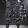 Men's Plus-Size Elastic Work Pants - Wear & Dirt Resistant, Cuffed Construction Overalls