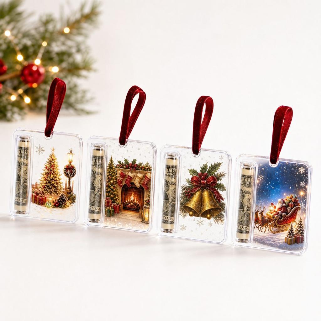 Christmas Envelope Ornament Hanging Tree Decoration Funny Holiday Gift Holder