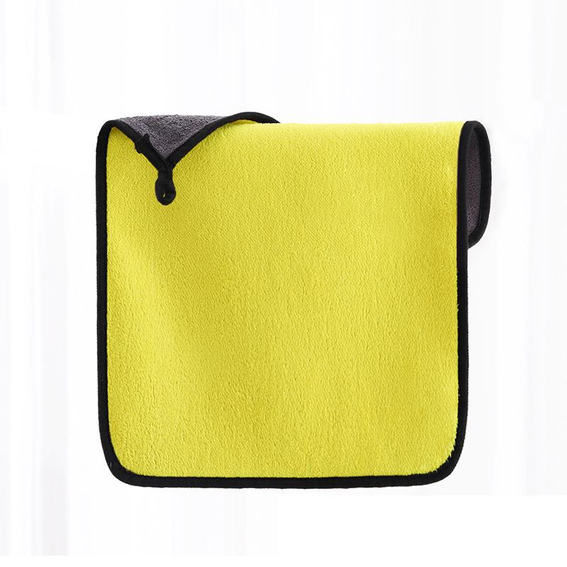 Thickened Coral Fleece Car Wash Towel - High Absorption Cleaning Cloth 23x23 cm