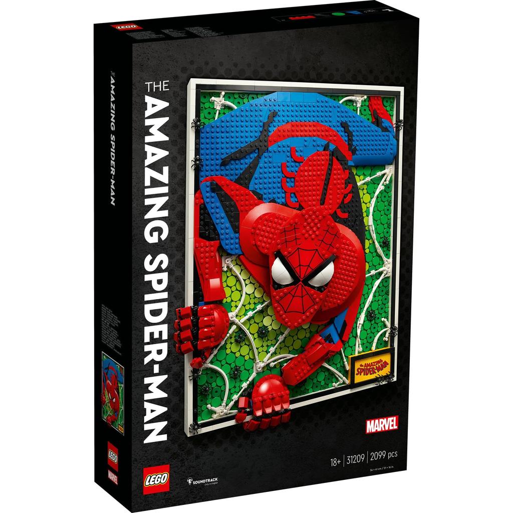 LEGO LEGO Art Amazing Toy Present Birthday Block Christmas Men Women Painting Art Interior Stylish 31209 Spider-Man
