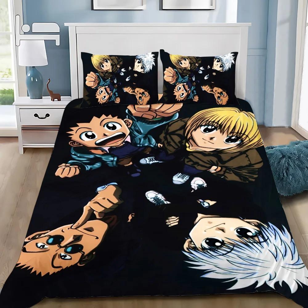 Cartoon Football Duvet Cover Hunter×Hunter Pillowcase Bedding Set Adult Boys Girls Bedroom Decoration Single Double Size