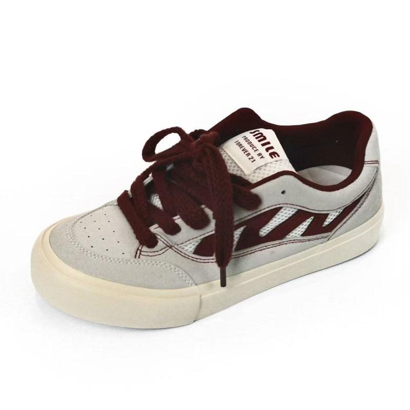 

Fashion Outdoor Men Sneakers Spring Autumn New Fashion Breathable Non Slip Canvas Shoes Lightweight Comfortable Cross Tied Casual Shoes 39 красный