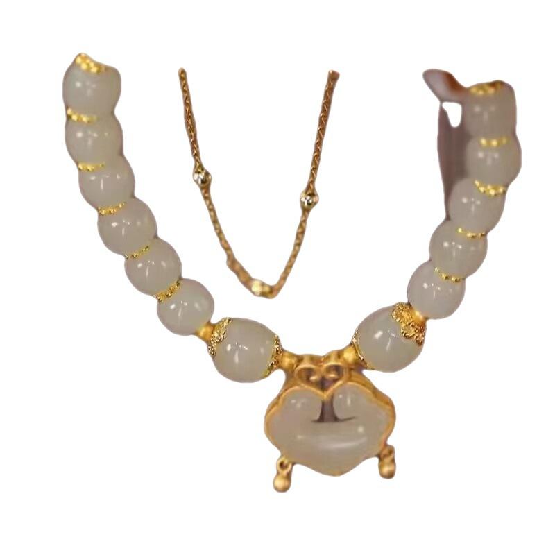 New Chinese-style Long-life Lock Women's Ins High-value Student Bracelet Girlfriend Ancient Style Niche