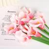 Mini PU Calla Lily Artificial Bouquet for Weddings, Home Decor, Photography, and Landscaping.