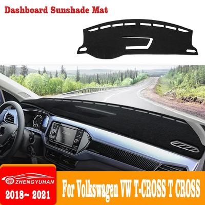 For Volkswagen VW T-Cross T Cross 2018~2026 Car Dashboard Cover Sunshade Anti-UV Sun-proof Dustproof Carpet Mat Trim Accessories