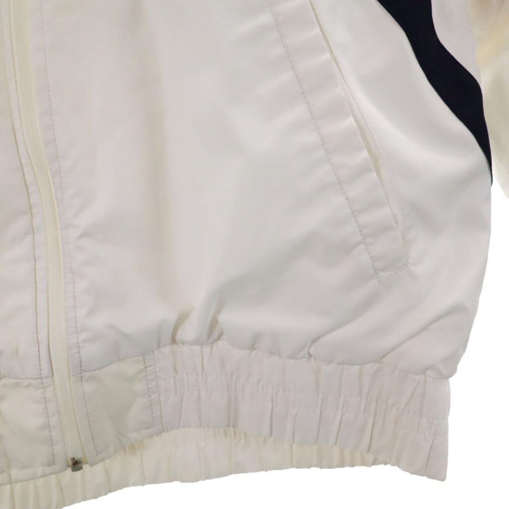 Adidas 80s Vintage Training Windbreaker M White Descente Tricot Lining Men's Used