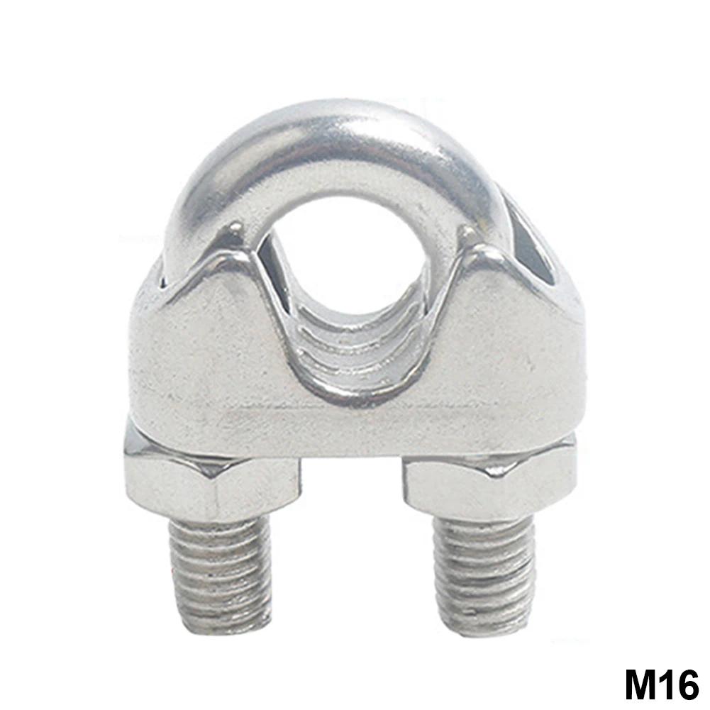 U-Klemme aus Edelstahl 304, Drahtklemmen, Seilklemmen, Kabelschrauben, Takelage-Hardware-Klemmen M2-M18, Schiffsausrüstung