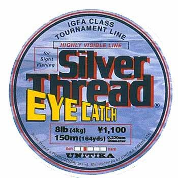 

UNITIKA Line Silver Thread Eye Catch 150m Fluorescent Yellow Dull 5lb