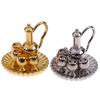 1: 12 Dollhouse Miniature Metal Tea Set Teapot Cup Plate Furniture Toys