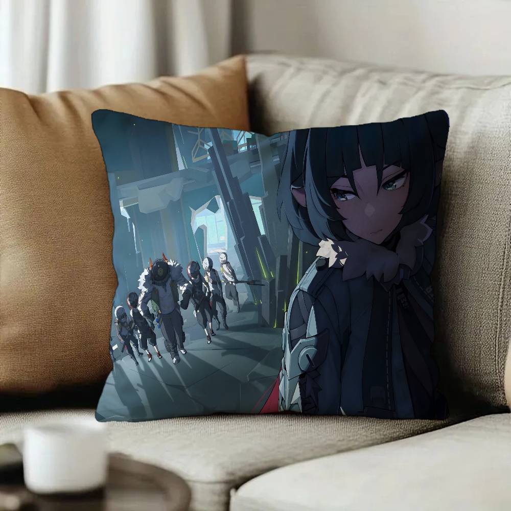 Anime Gaming Zenless Zone Zero Jane Doe Pillow Gifts Home Office Furnishings Bedroom Sofa Car Cushion Cover case 45x45cm