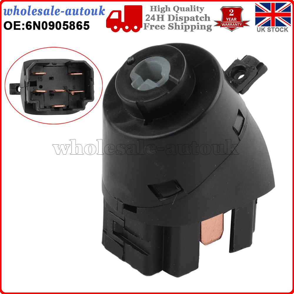 Ignition Starter Switch For VW T4 Transporter Van Camper Golf Jetta 6N0905865 UK