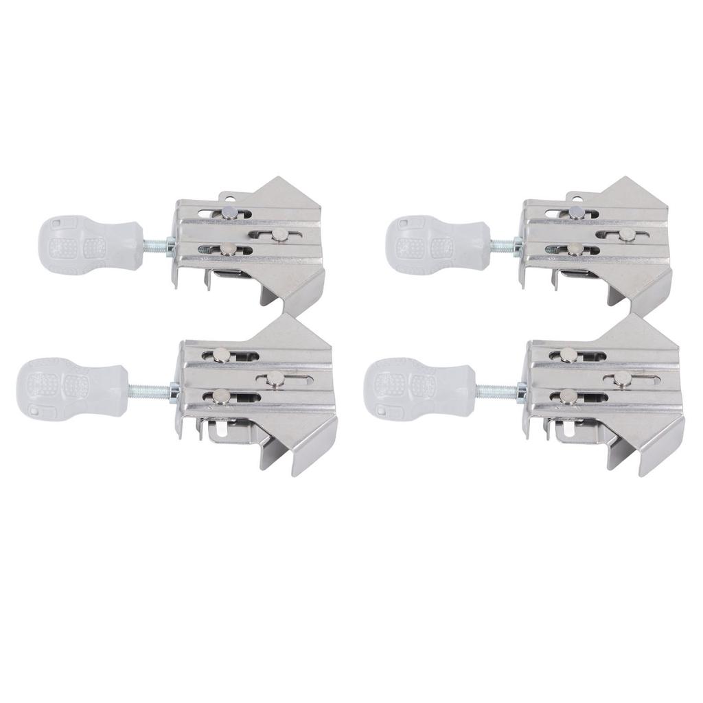4PCS Right Corner Clamp Thickened Stainless Steel Open Type 90 Degree Clamp Woodworking Splicing Too