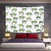 "Green Cactus and Succulent Pattern" Pattern Wall Hanging Tapestry Decorative Tapestry Home Decor for Bedroom and Living Room