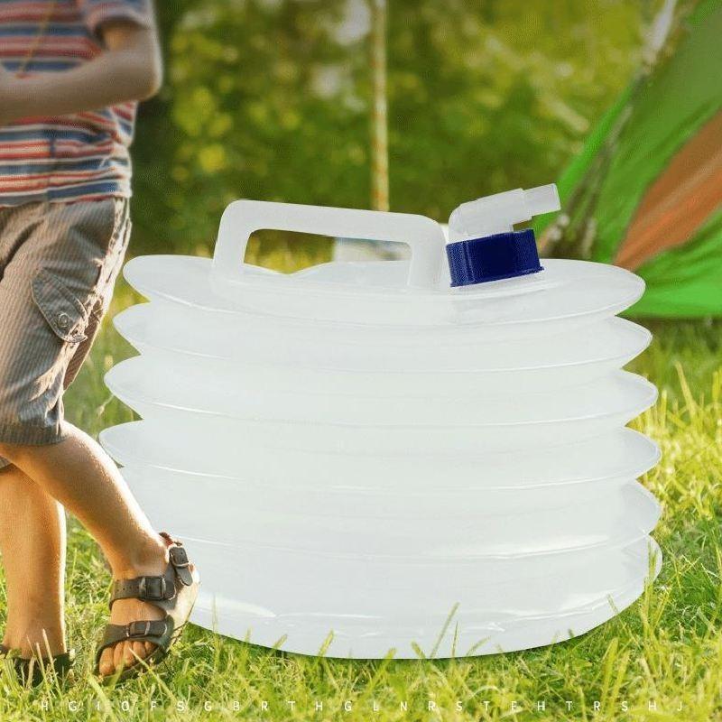 Modern Minimalist Portable Folding Water Bag For Car Use Acrylic Pe 5l 10l 15l
