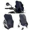 Universal Motorcycle Windshield Rain Cover for Street Bikes with Bracket
