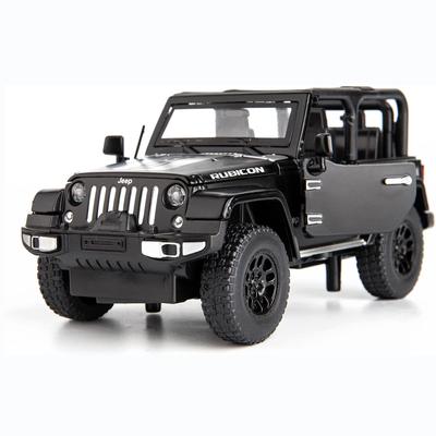 1:Carro modelo Wrangler em escala 32, carro de brinquedo retrátil em liga de zinco com som e luz para crianças meninos e meninas