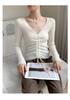 Women's Slim-Fit Cashmere Drawstring Waist V-Neck Sweater - Autumn/Winter 2025 Collection