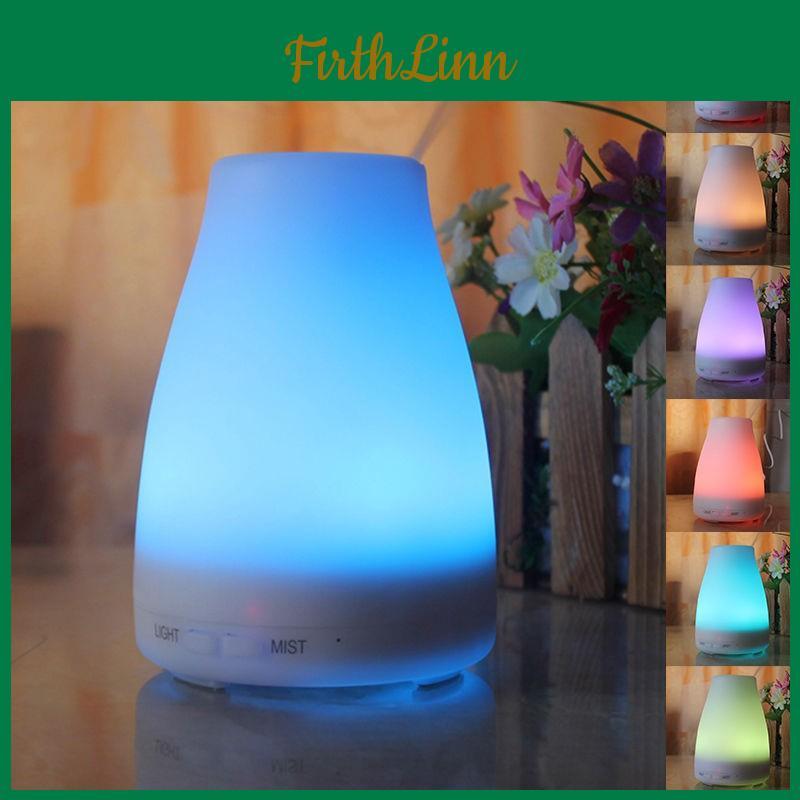 Stilvoller LED Ultraschall Luftbefeuchter Luftreiniger Ätherisches Öl Aroma Diffusor Für Entspannende Aromatherapie