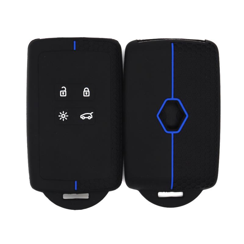 

Renault Megane Koleos Silicone 4-Button Car Key Fob Case with Honeycomb Texture Bulk