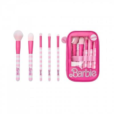 Womens/Ladies Retro Stripe Make-Up Brush Set