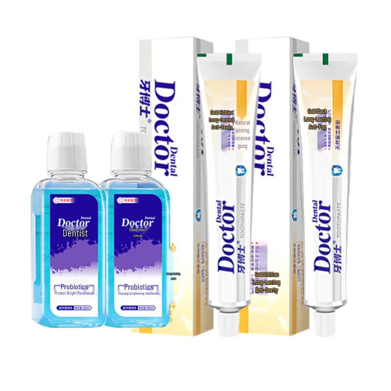 

Dr. Tooth Probiotic Mouthwash & Anti-Cavity Toothpaste Set