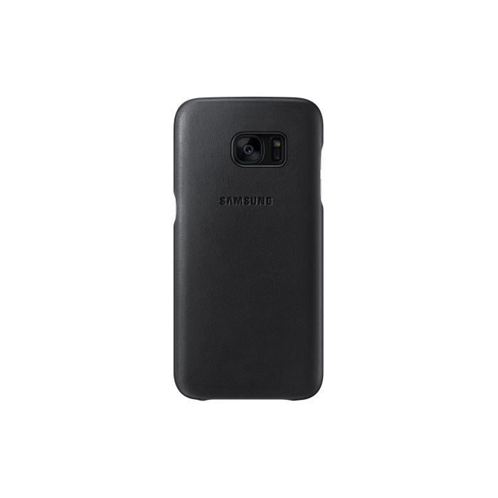 Samsung Coque en cuir S7 - Noir