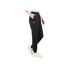 Anta Training Series Solid Color Mid Waist Cuffed Loose Knit Sports Pants Women Bottoms Basic-Black 162347316-1