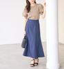ROPE PICNIC Sheer Tuck Sleeve Knit Beige Women's Cool-to-the-touch Pullover, GDM14770, (27)