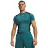 Under Armour HeatGear® Elite Training Fitness Running Lightweight Breathable Versatile Short Sleeve T-Shirt Men tops Retro-Green 6015382-338