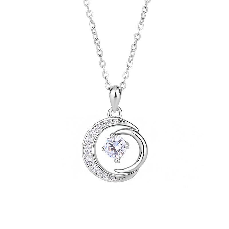 Moon Star Necklace Women Luxury Celestial Collarbone Chain Fashion Versatile Jewelry