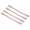 10Pcs LED Light Strip Connectors 3Pin 8mm Safe PC Strong Compatibility COB LED Strip Connectors for Home Party Office
