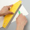 Professioneller 12-Zoll Schwerlast-Gelber Farbschutz-Kantenschneider mit Ergonomischem Griff & Kante - Langlebiges Kunststoff/Metall Wandmalwerkzeug