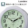 Landex Alarm Clock Analog Regulus Star Luminous Dial White YT5244WH