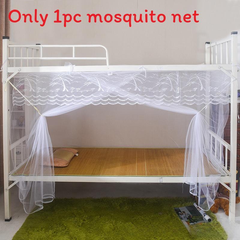 Dorm Room Mosquito Net With Single Door For Student Beds Polyester Fabric No Frame