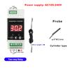YB103TM din rail thermostat 220V with sensor Electronic thermometer Thermal relay incubator digital meter temperature controller