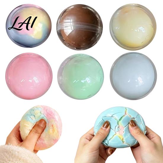 Stress Reducing Ball Toy, Wax Cracking Squeeze Toy Crispy Fidget Anxiety Relief Hand Exercise