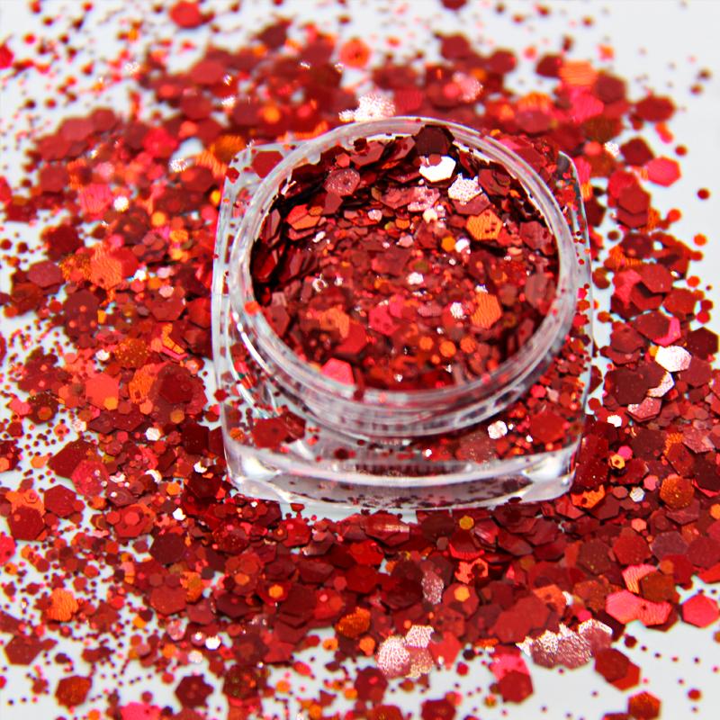 Holographic Cosmetic Christmas Decorations Chunky Glitter Nail Iridescent Flakes Sparkles Face Body Hair Nail Glitter Sequins