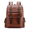 Li Shen Soft Leather Large Capacity Business Travel Backpack