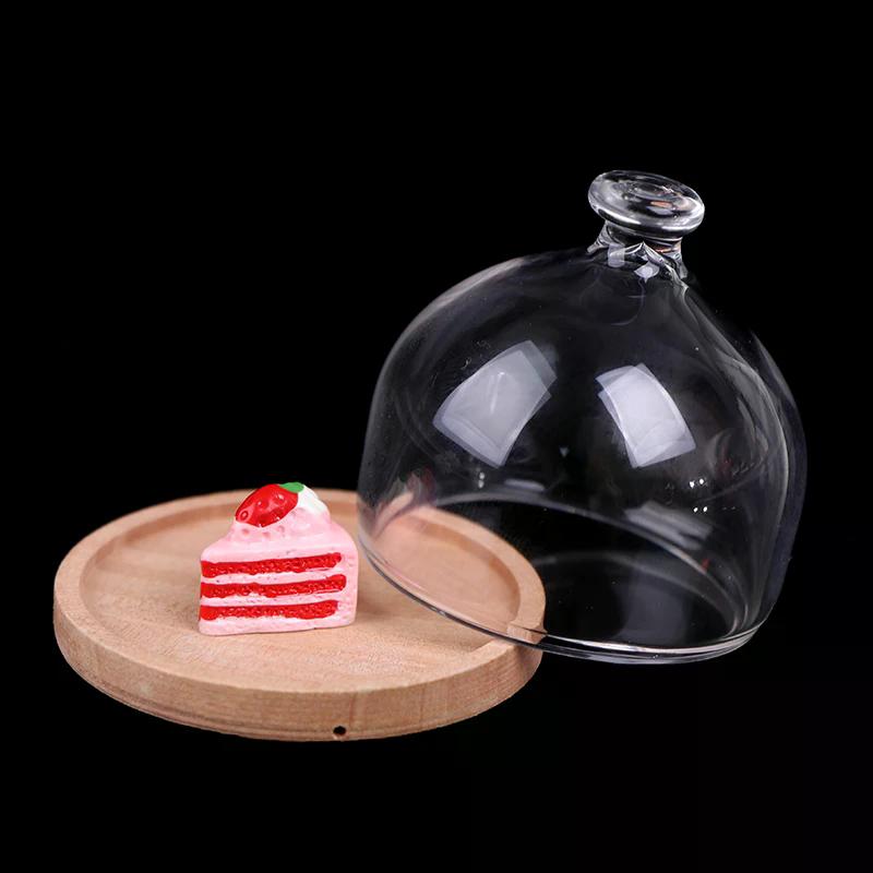 1:12 Dollhouse Miniature Candy Jar Glass Dessert Fruit Tray Doll House Decor Toy For Kids Children Toy Safe For Children