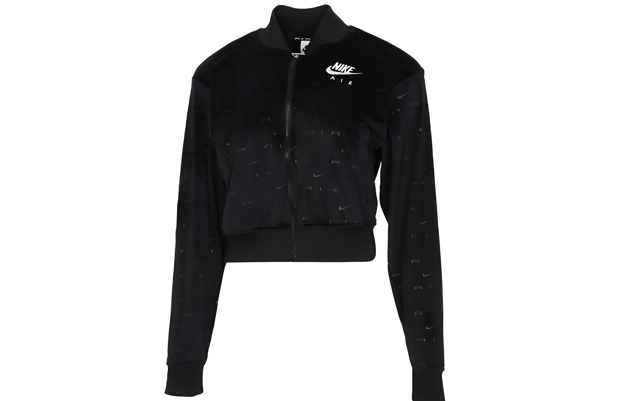 Nike Cropped Coats Women s Black Baseball Collar Moderate DD5450-010 M