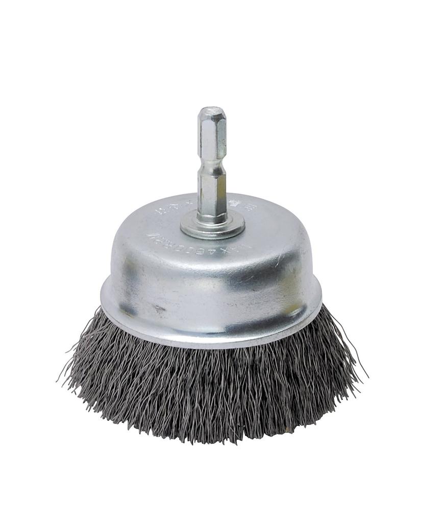 Takagi PRO ZONE Hex Shank Cup Wire Steel 65mm Brush, Wire,