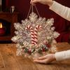 Festliche Heimwanddekorationen Weihnachten Perlmutt-Malerei Sonnenfänger Kunst-Bastelset, Acryl-Schneeflocken-Form Platten-Ornament Bastelsets mit Spitzenrand, 3D