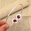 Red Garnet Natural Gemstone Jewelry  Handmade  Bracelet  925 Solid Sterling Silver Gift For Her
